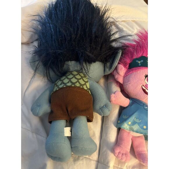 2016 DreamWorks Toy Factory 10" Grumpy Branch Troll Plush Stuffed Doll And Poppy - Picture 4 of 7